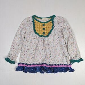 Matilda Jane Top Girls Sz 18-24m Floral Boutique Dainty Ruffle